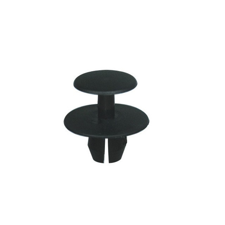 Set 100 nituri auto Restagraf, diametru 8 mm, din plastic, negru, pentru elemente caroserie auto
