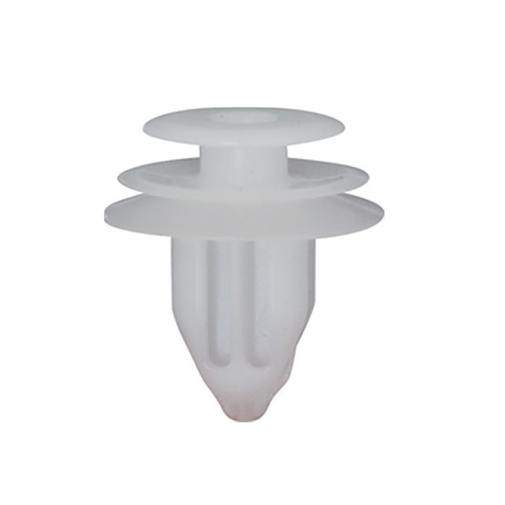 Set 10 clipsuri auto Restagraf, 8.5 x 0.7 x 20 mm, plastic, alb