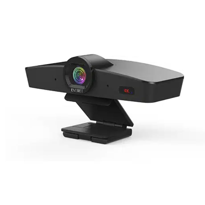 EVERET EVC400 webkamera, automatikus keretezéssel, UHD, 4x digitális zoom, 120°-os látószög
