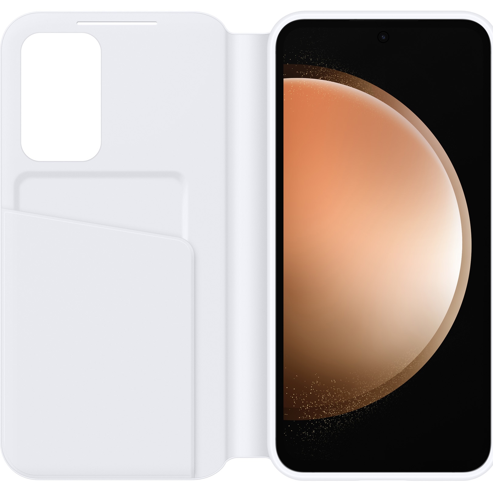 Husa de protectie Samsung Smart View Wallet Case pentru Galaxy S23 FE, White