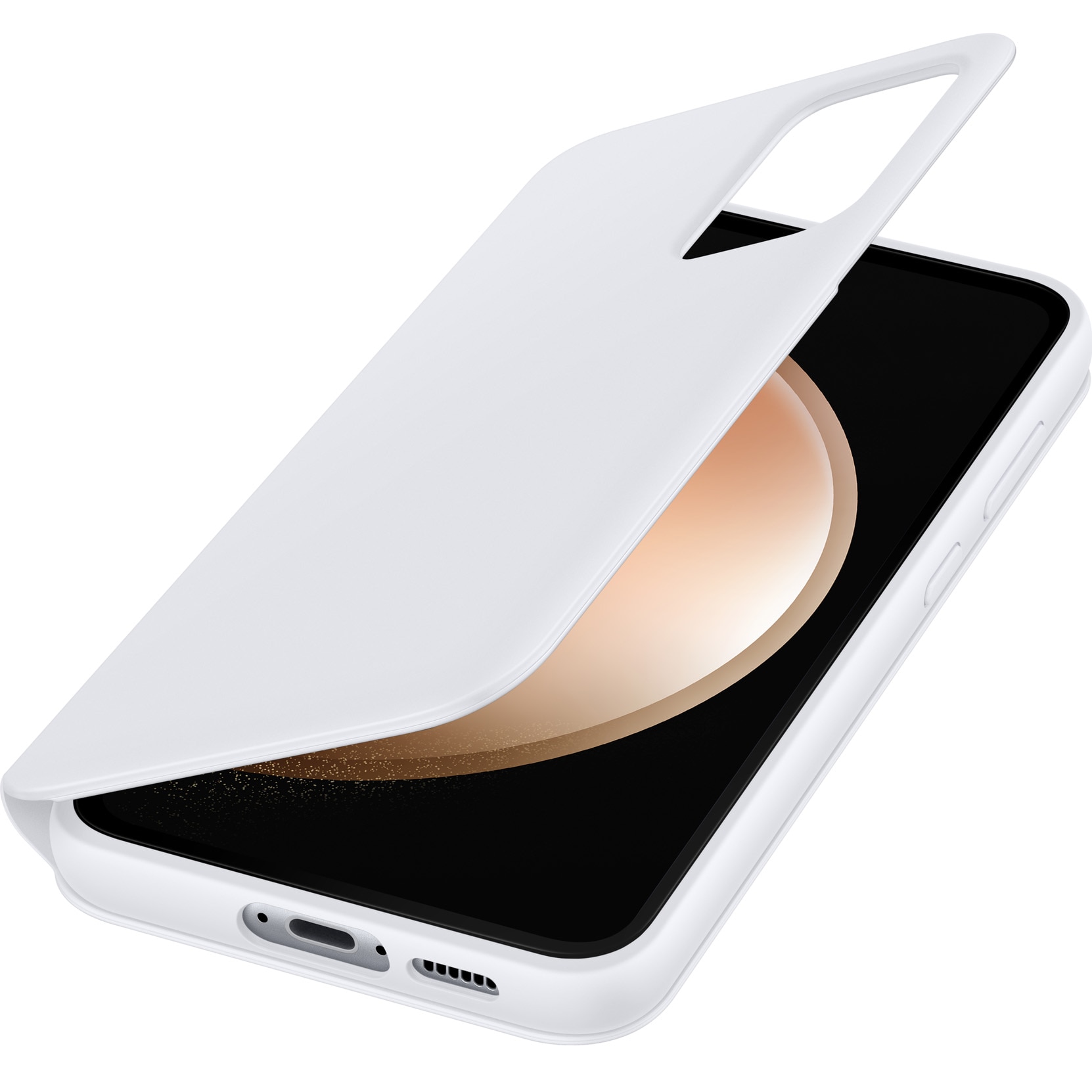 Husa de protectie Samsung Smart View Wallet Case pentru Galaxy S23 FE, White