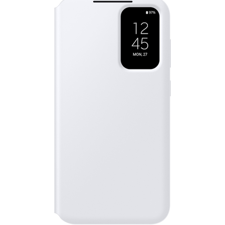 Защитен калъф Samsung Smart View Wallet, За Galaxy S23 FE, Бял
