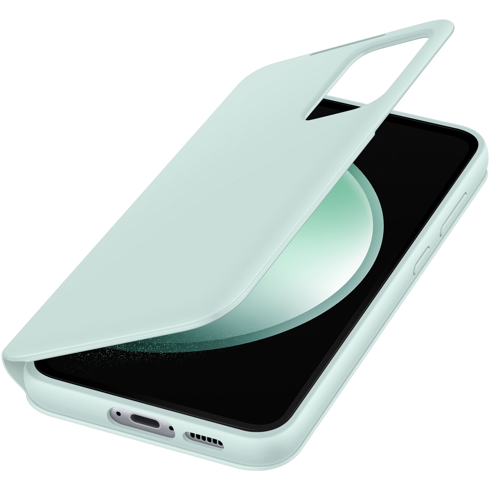 Husa de protectie Samsung Smart View Wallet Case pentru Galaxy S23 FE, Mint
