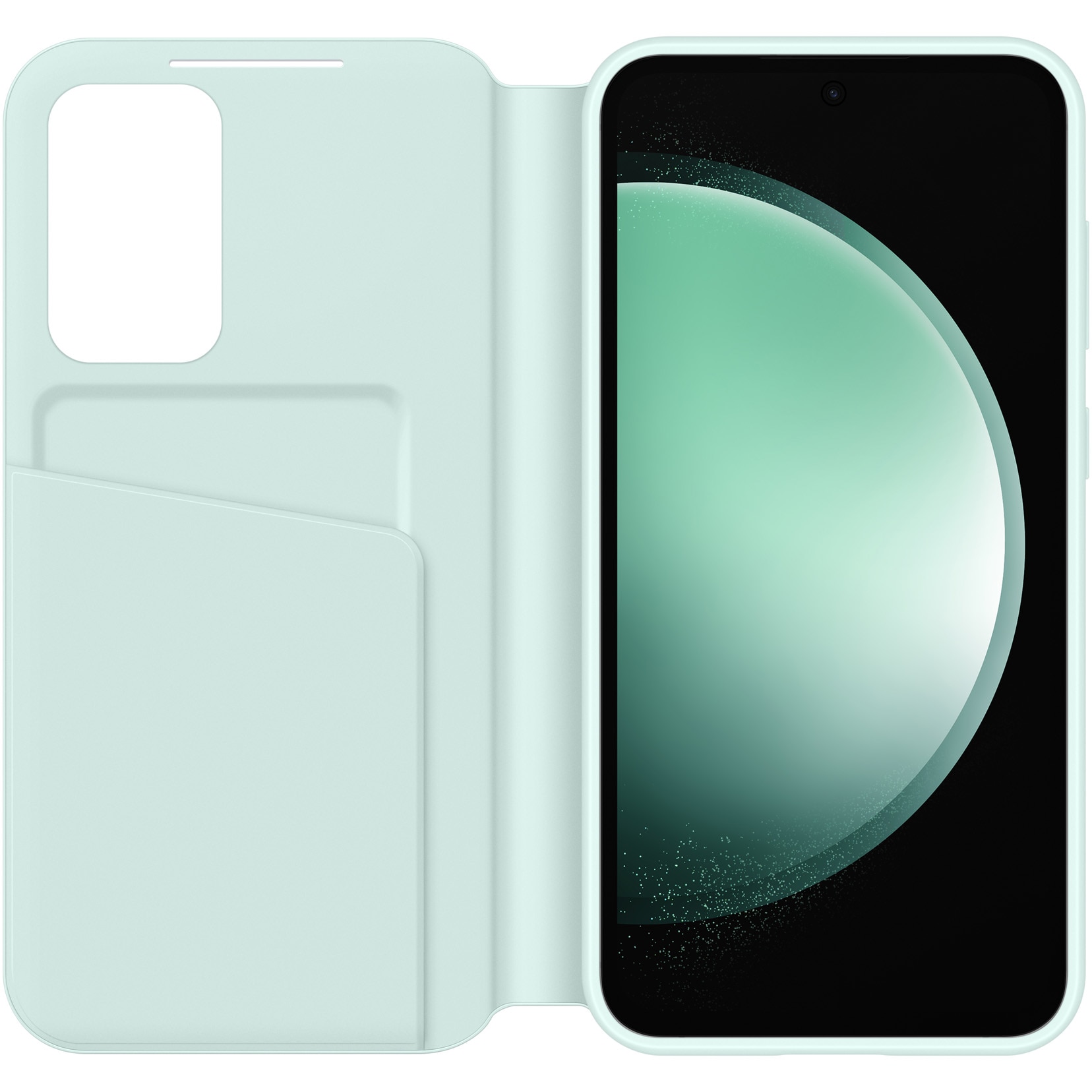 Husa de protectie Samsung Smart View Wallet Case pentru Galaxy S23 FE, Mint