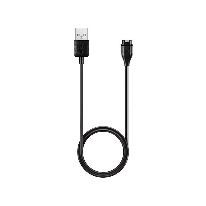 Töltő Garmin órához, USB, 5W, 1m - Techsuit (TGC1) - Fekete