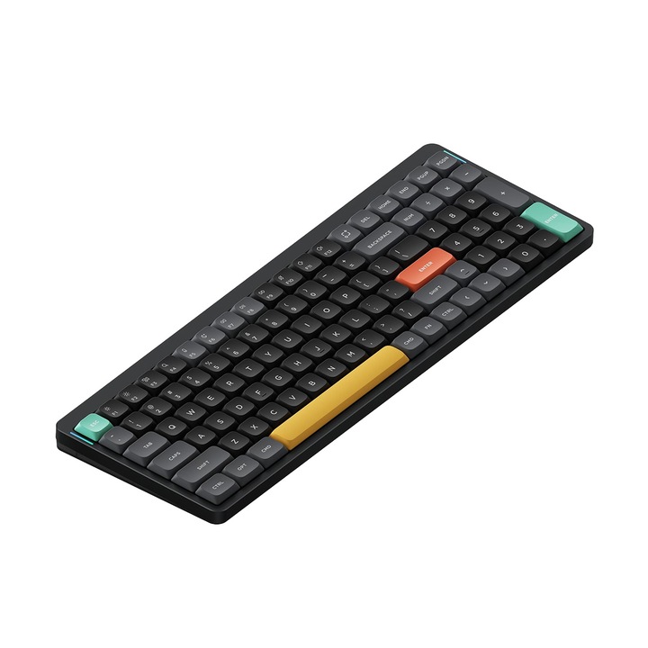 Безжична механична клавиатура Slim Nuphy Air96 V2, черно, Cowberry