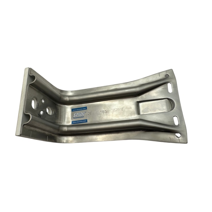 Consola fatada ventilata, Spidi Max, aluminiu, cu Termostop, 185x80 mm