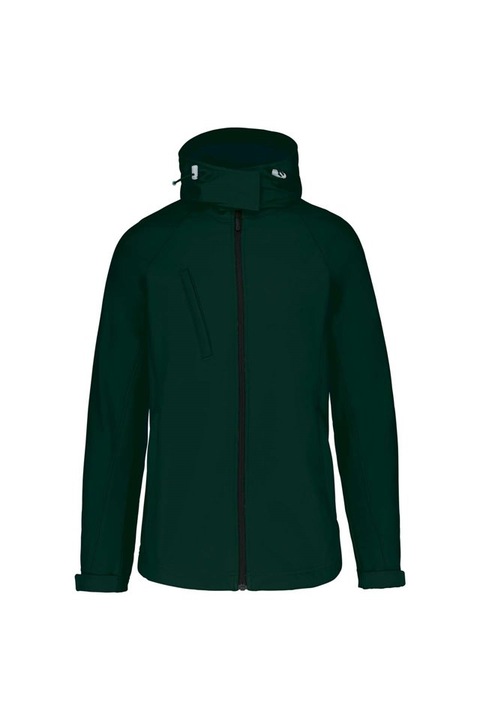 Jacheta pentru femei, cu gluga detasabila din softshell - KA414, Verde