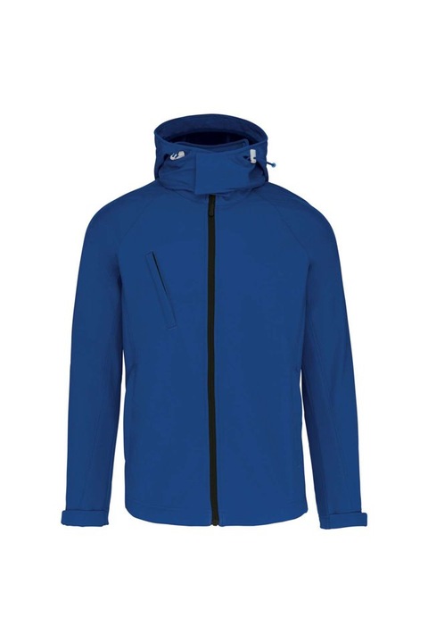 Jacheta barbati, cu gluga detasabila din softshell - KA413, Blue Royal