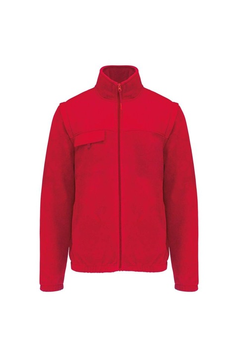 Яке, унисекс, полар със свалящи се ръкави, WK9105, Червен