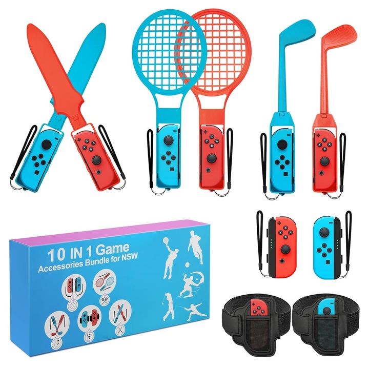 Set accesorii pentru Nintendo Switch, Multicolor