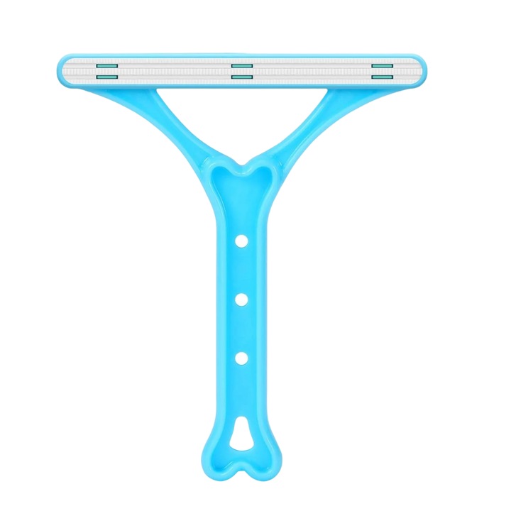 Xinghua szösz/szőrkefe, műanyag, kék/fehér, 14,4 x 12,2 cm