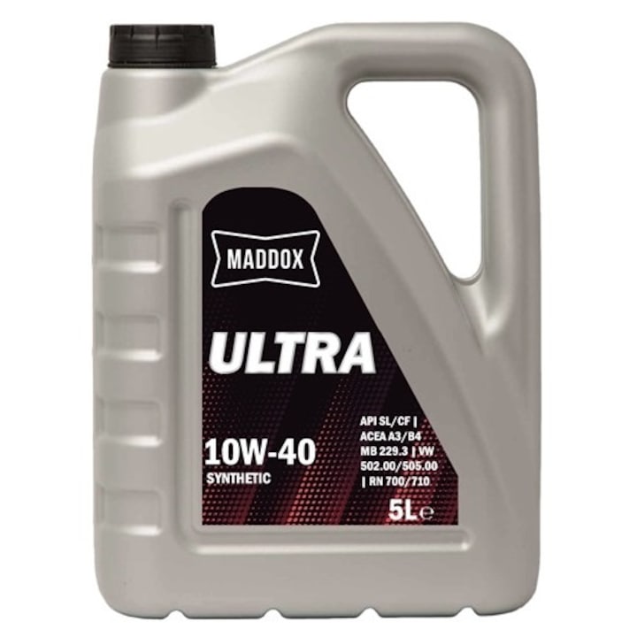 Ulei motor MADDOX ULTRA 10W40 A3/B4, volum 5 litri, sintetic