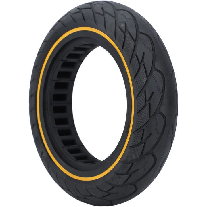 Szilárd gumiabroncs, 8,5x2 hüvelykes, méhsejt, elektromos rollerhez, Xiaomi M365, Xiaomi Pro, Ninebot ES1, sárga csík