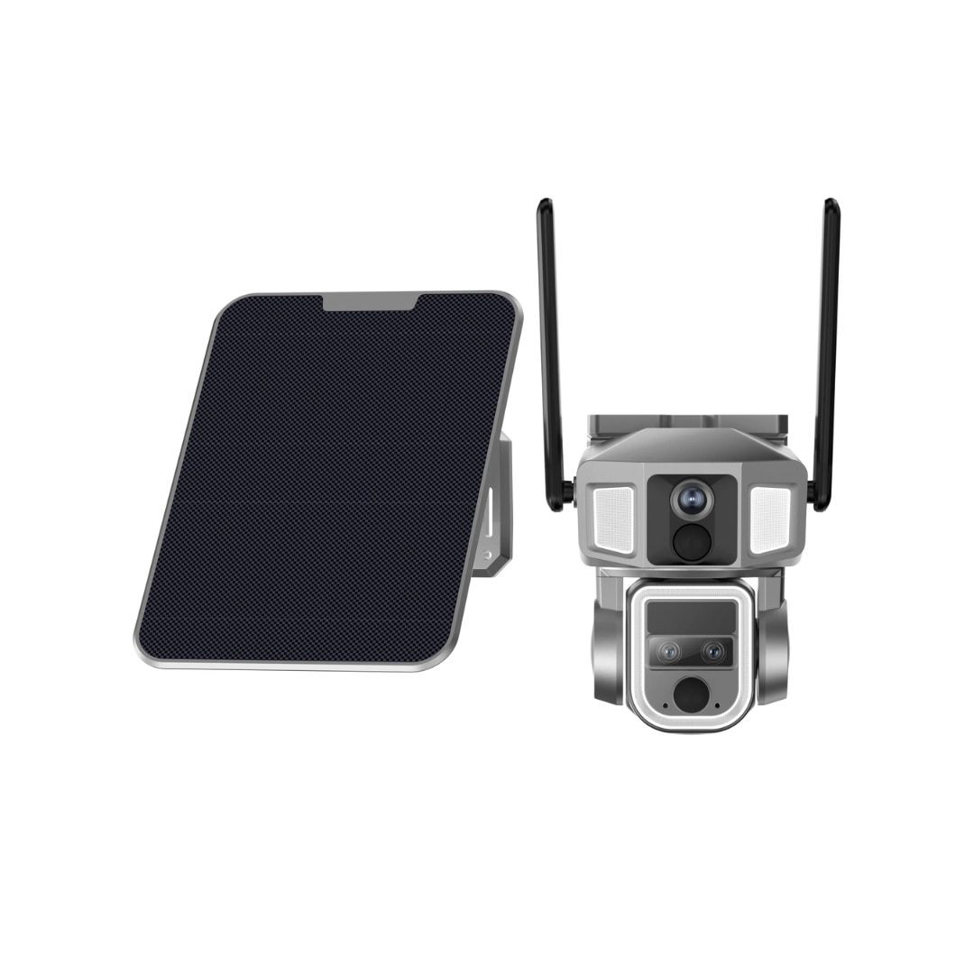 4G и WIFI 4K Ultra HD камера за наблюдение, тройна леща, 10X оптично ...