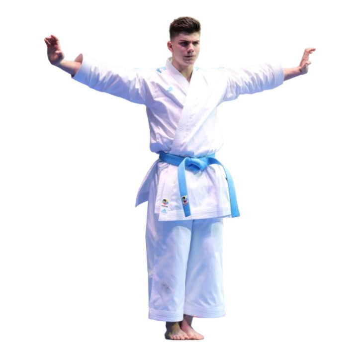 Кимоно Karate Adidas kata shori, MS-1280, Памук, Бяло, L INTL, 185 cm