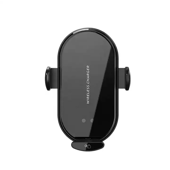 Autós telefontartó, Smart Sensor, G1, Automatikus záródás és vezeték nélküli töltés, Fekete, Szellőzőrács felszerelése, 360 fokban állítható, Univerzális