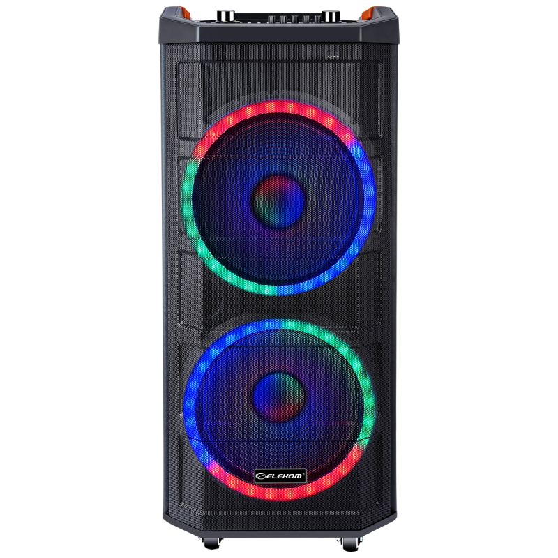 Boxa bluetooth, Elekom, EK-1512, 2x15, Led, Doua microfoane