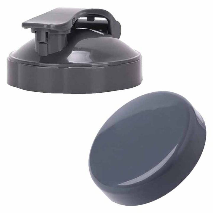 Set 2 capace de pahare pentru blender Nutribullet 600W 900W, ZJZ, capac flip si capac plat