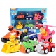 Set Paw Patrol cu 6 Masinute si Personaje Erou, Multicolor 20 cm