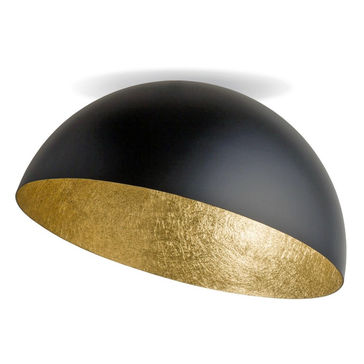 Sfera mennyezeti lámpa fekete/arany, átmérője 90 cm