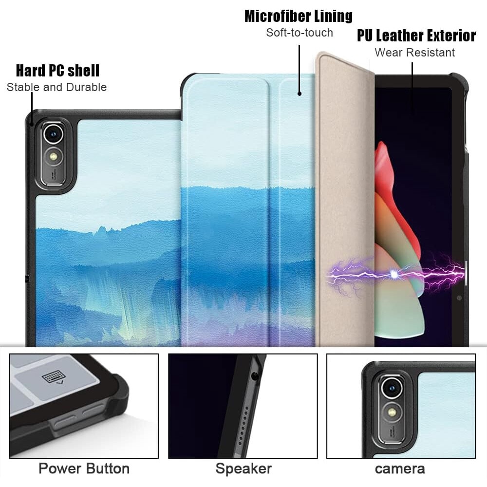 Husa Slim Sigloo, Smart Cover, Trifold, pentru tableta Lenovo Tab M9, TB-310FU, 9 inch, Dream Deer