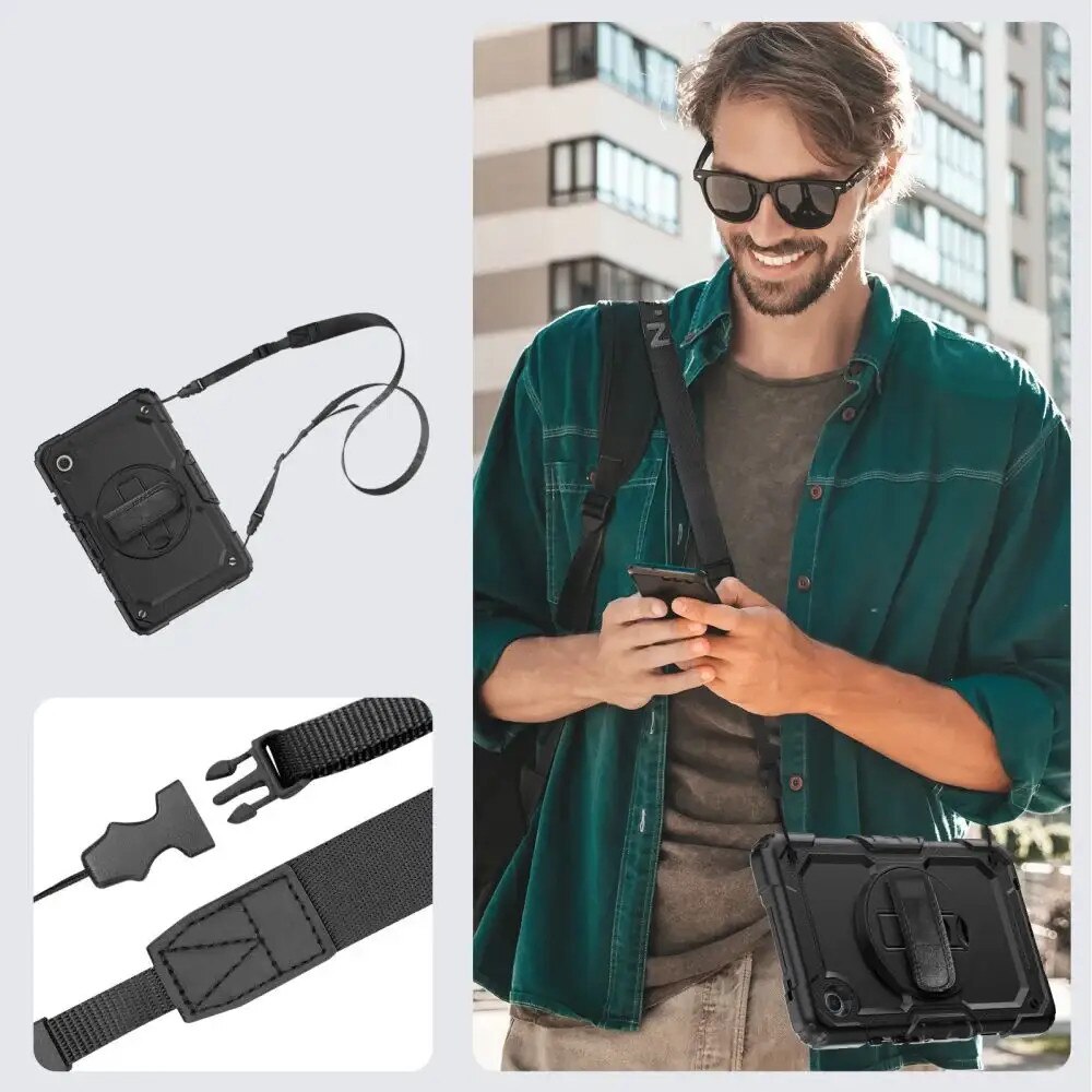 Carcasa 360 grade TECH-PROTECT Solid compatibila cu Samsung Galaxy Tab A9 8.7 inch Black
