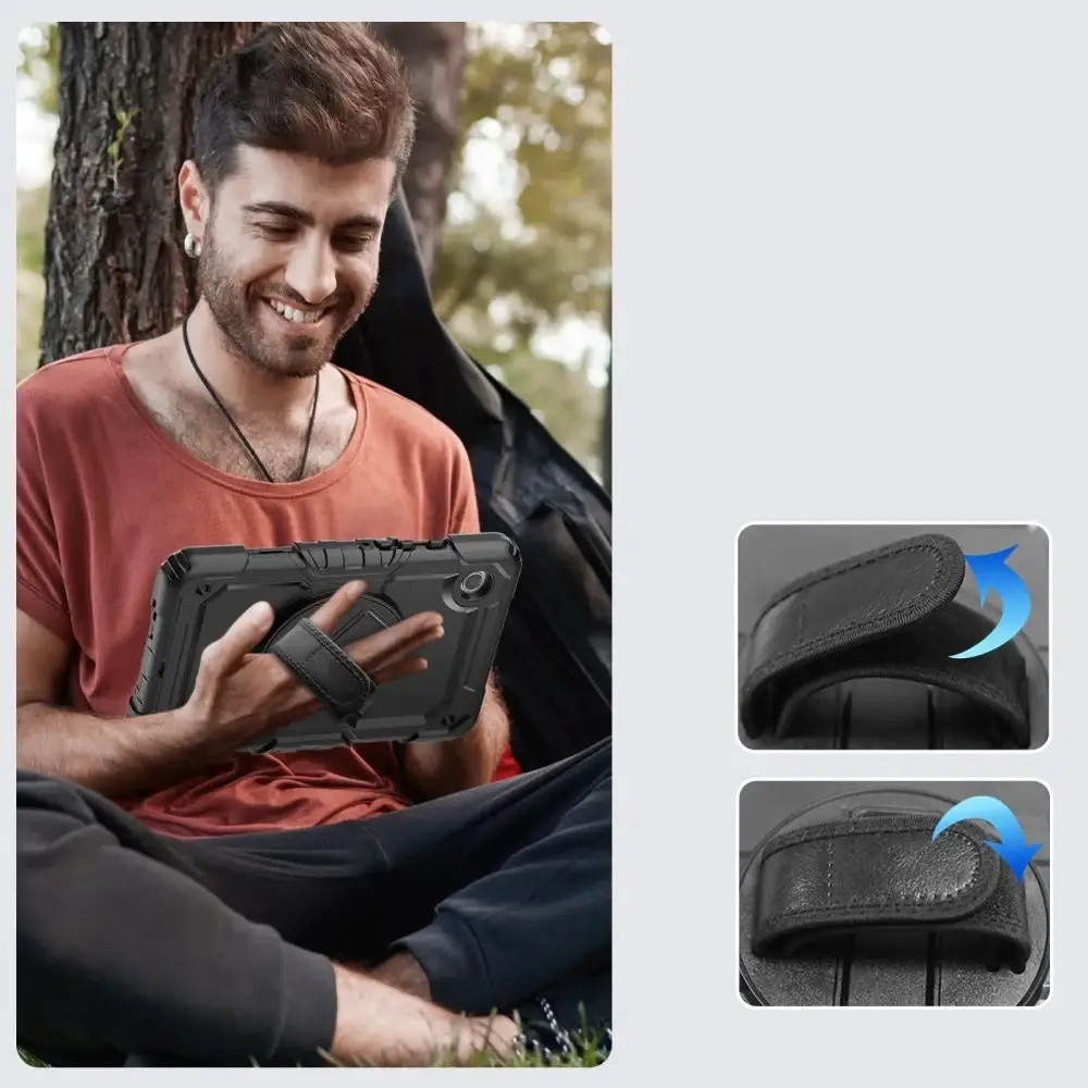Carcasa 360 grade TECH-PROTECT Solid compatibila cu Samsung Galaxy Tab A9 8.7 inch Black