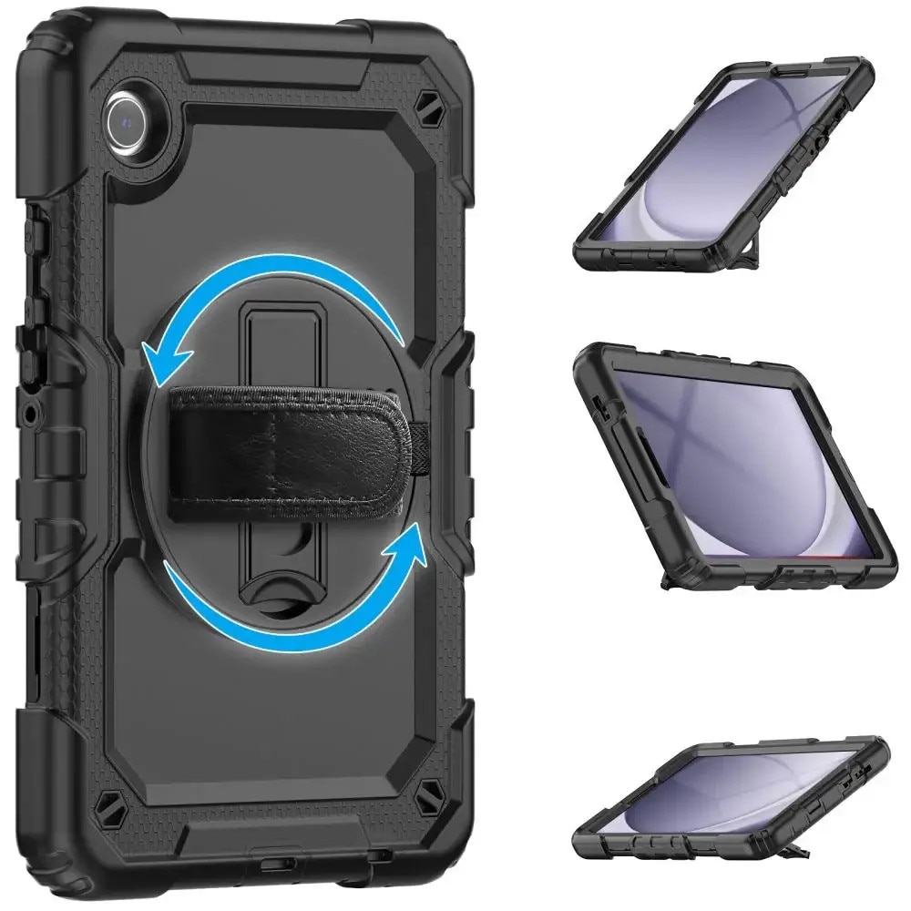 Carcasa 360 grade TECH-PROTECT Solid compatibila cu Samsung Galaxy Tab A9 8.7 inch Black