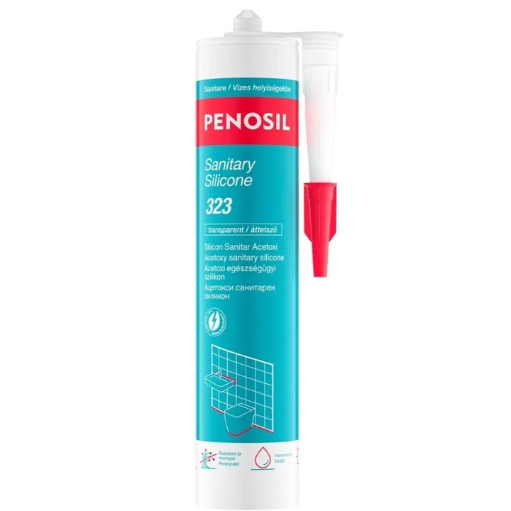Silicon sanitar transparent, Penosil, 280ml