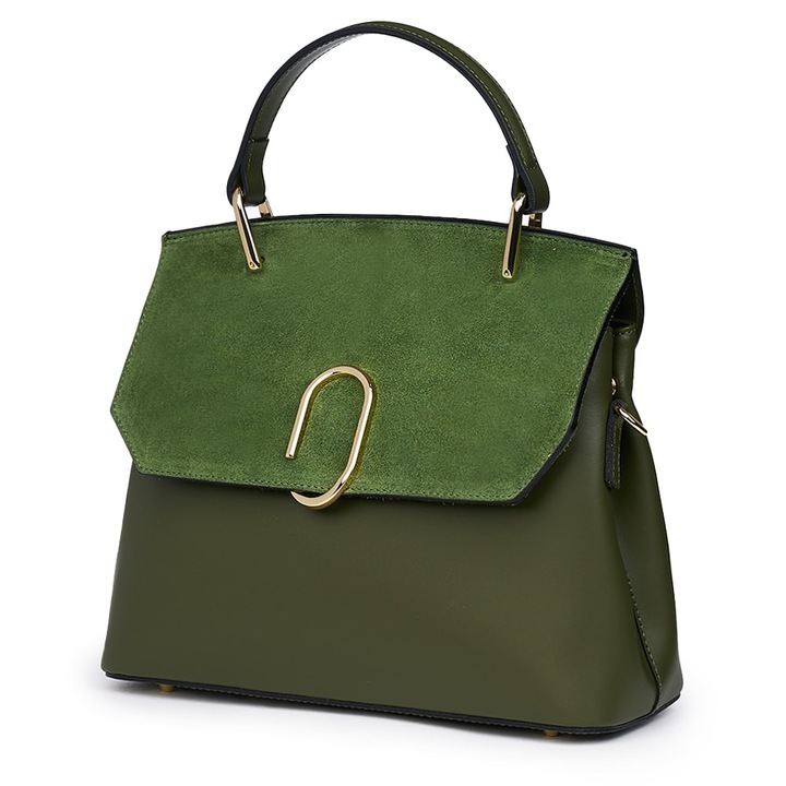 Sötétzöld Ruby természetes bőr táska