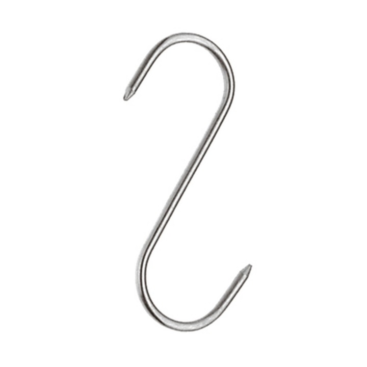 Carlig afumatoare carne, macelarie Depox, 16 cm, otel