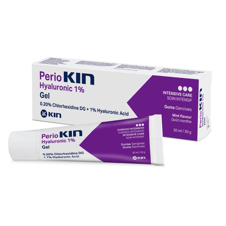 Gel pentru gingii cu clorhexidina si acid hialuronic, Perio Kin, 30 ml
