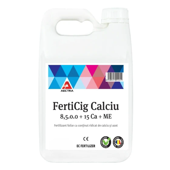 Fertilizant foliar cu continut de azot si calciu, FertiCig Calciu, 1 l