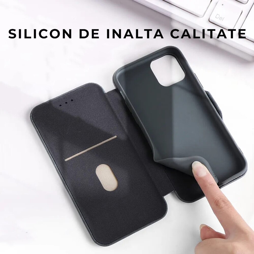GOKEN Cover per Motorola Edge 40 Neo, Custodia Folio in Pelle Flip Wallet Libro Case con Portafoglio, Premium PU/TPU Magnetica Cover con Supporto di Stand/Carte Slot Marrone
