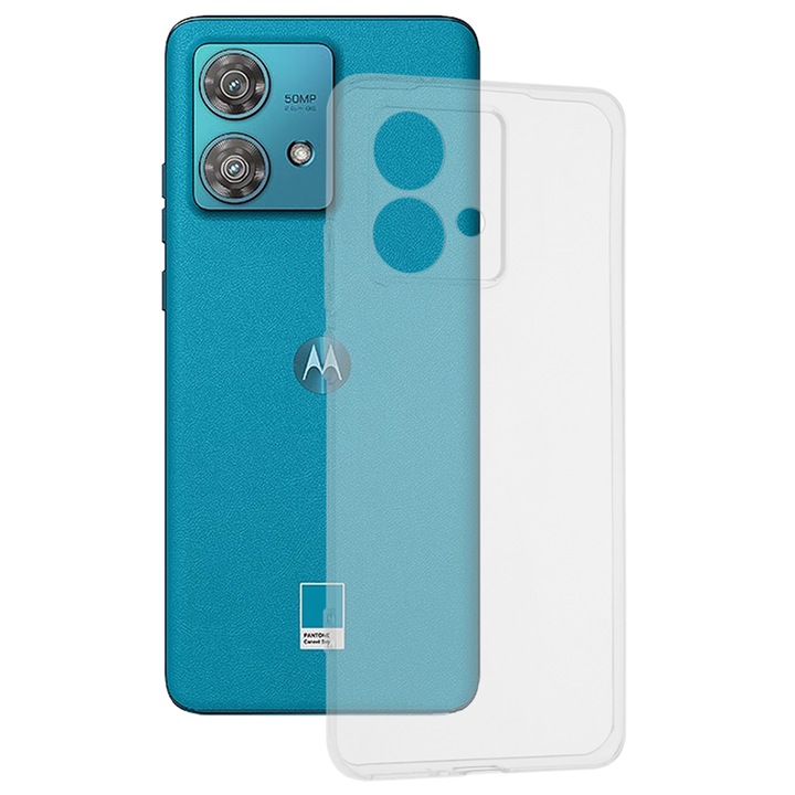 Husa Daden® din Silicon compatibila cu Motorola Edge 40 Neo, Antisoc, Protectie Sporita, Calitate Premium, Transparenta