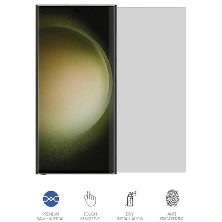 Huawei P30 Pro-val kompatibilis matt fólia, Protect Shield matt bevonat, tükröződésmentes, UV-ellenes, sárgásgátló, ütésálló, regenerálható hidrogél, könnyű és száraz telepítés, teljes ragasztó, tok - Barátságos borító