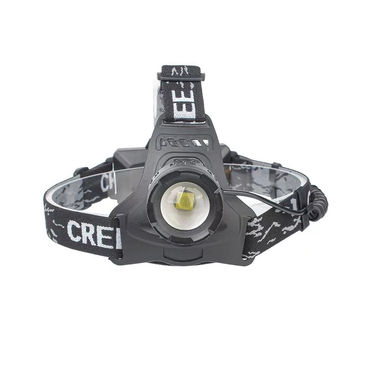 LED фар, Алуминиева сплав, 3 режима на светене, Черен