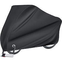 Husa de protectie pentru bicicleta, Poliester Oxford 210D, ploaie, soare, UV, praf, rezistenta la vant, 200 x 70 x 110 cm, Negru