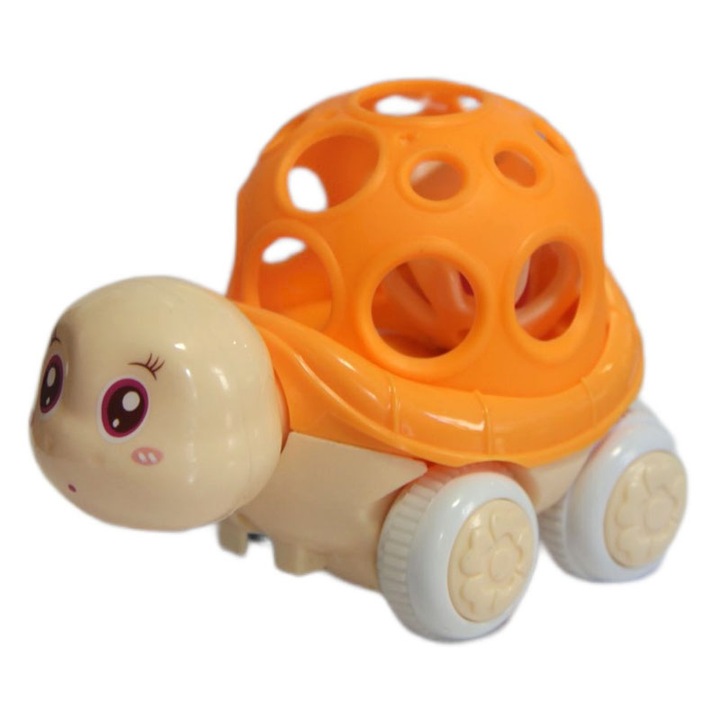 Masinuta tip broasca testoasa pentru copii Edu & Fun 156809-3, Portocaliu