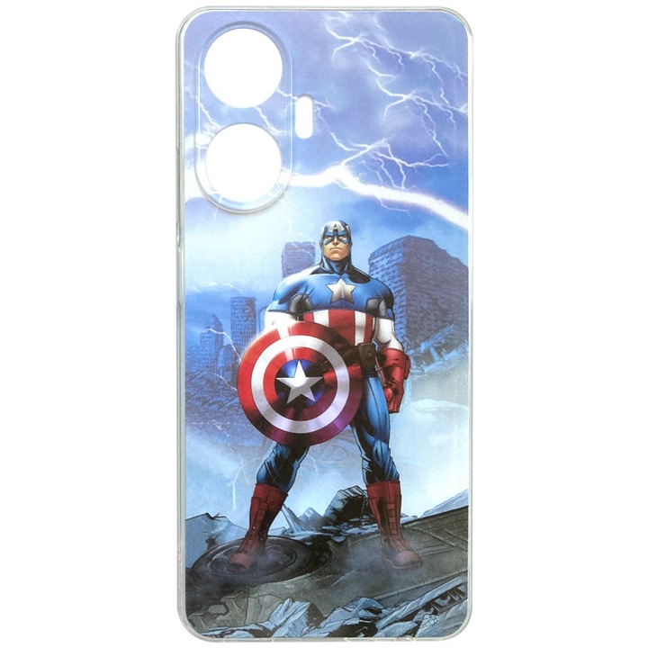 Husa de protectie Marvel MPCCAPAM679, 003, imprimare completa, pentru Realme C55, multicolor