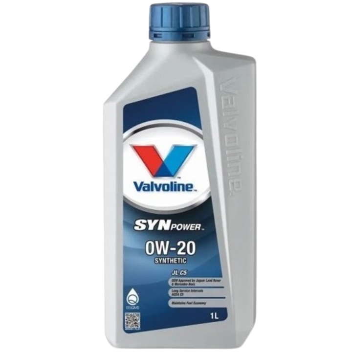 Ulei motor VALVOLINE SYNPOWER JL C5 0W20, volum 1 litru, sintetic