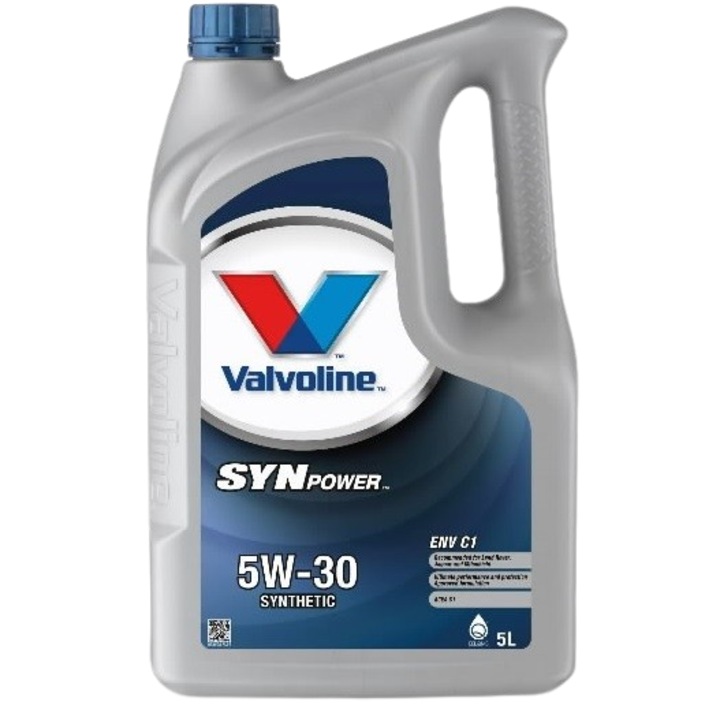 Ulei motor VALVOLINE SYNPOWER ENV C1 5W30, volum 5 litri, sintetic