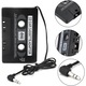 Adaptor, Caseta audio cu mufa AUX, 3.5mm, Pentru casetofon, Negru