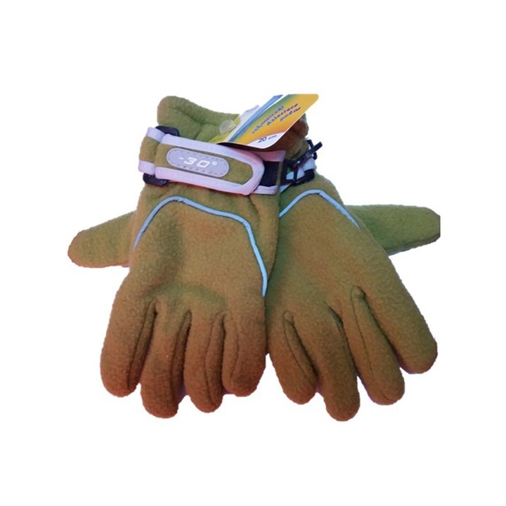 Manusi polar verde copii 20cm