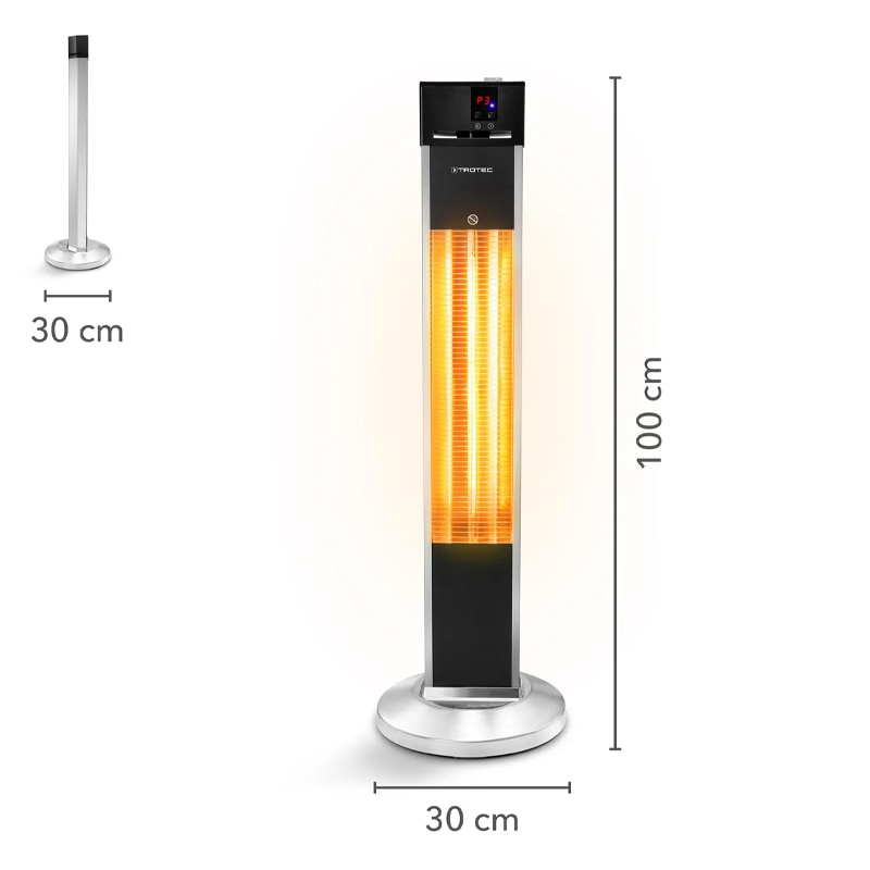 Incalzitor Electric Pentru Terase Cu Infrarosii Cu Picior Tip Irs2000e