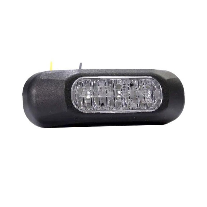 Proiector stroboscopic, LED, girofar grila, 6 functii, 12-24V, 84.2 X 28 mm, rosu, FT-210C Fristom