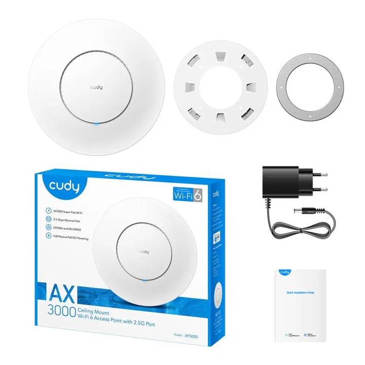 CUDY AX3000 Wi-Fi 6 2.5G Access Point