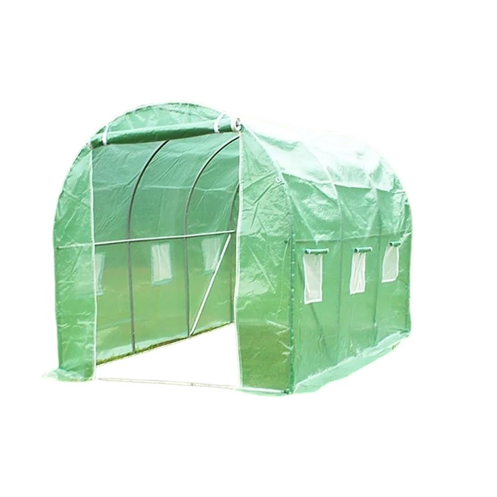 Melegház, fóliasátor, Tunnel PRO, 6 nm, 3x2x2m, megerősített nylon, cső alakú acél váz