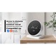 Termostat de ambient rotund SMART cu receiver, WIRELESS, ecran tactil, touchscreen, WiFi, compatibil cu Tuya, Google Assistant si Alexa, Universal pentru centrala termica + incalzire pardoseala programare saptamanala 6+1, control de la distanta